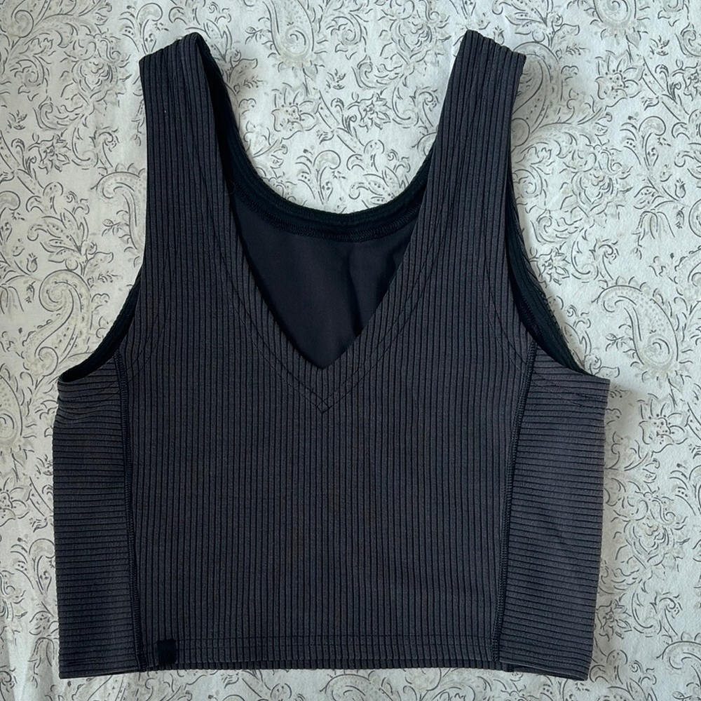 Black/Grey Softstreme Cropped Tank